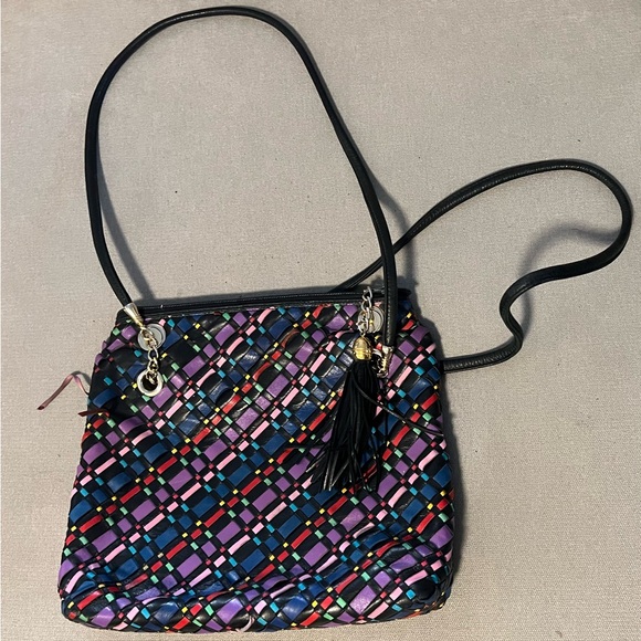 Colorful Hand Weaved Faux Leather Purse 🥳 - Picture 2 of 10